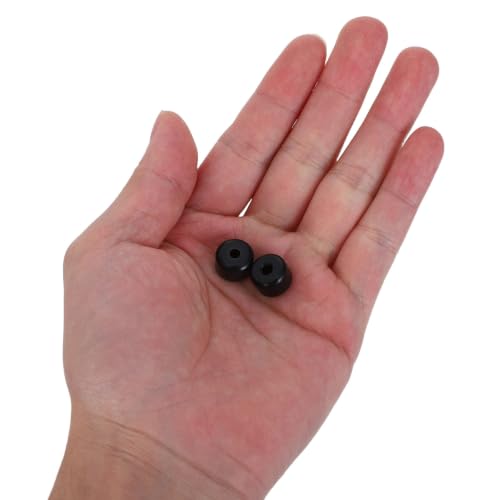 4 Pack Vacuum Replacement Wheels Black Plastic Rollers