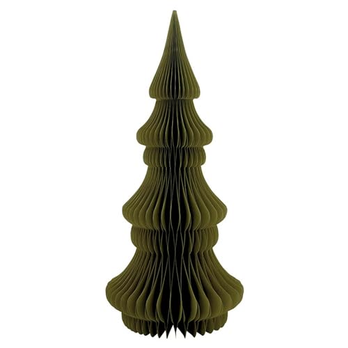 Santa Barbara Design Studio Honeycomb Paper Christmas Tree - 2ft Noble Green, Foldable Holiday Centerpiece