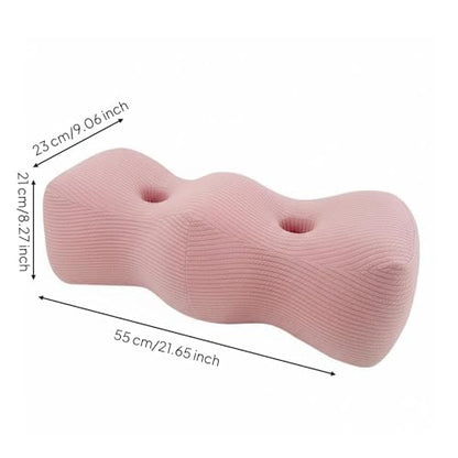 Memory Foam Knee Pillow for Side Sleepers Support Cushion with Cooling Cover