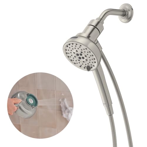 Moen Magnetix 8-Function Spot Resist Brushed Nickel Handheld Shower with Power Boost - Variation: PowerBoost
