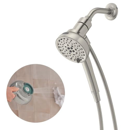 Moen Magnetix 8-Function Spot Resist Brushed Nickel Handheld Shower with Power Boost - Variation: PowerBoost