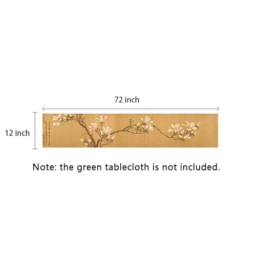Asian Style Bamboo Table Runner - Magnolia / 12x72 Inch Zen Decor