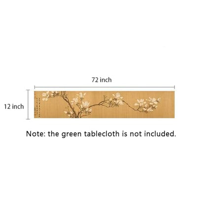 Asian Style Bamboo Table Runner - Magnolia / 12x72 Inch Zen Decor