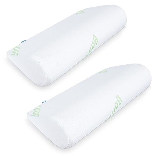 COOLBEBE Cervical Neck Pillows for Pain Relief, 2PCS Drop-Shaped Memory Foam Support Pillows for Bolster, Neck Roll Pillow for Sleeping and Spine Protecting(2pack)