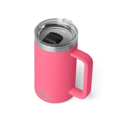YETI 24 oz Ceramic Lined Stackable Mug - Tropical Pink, Insulated Travel Coffee Cup