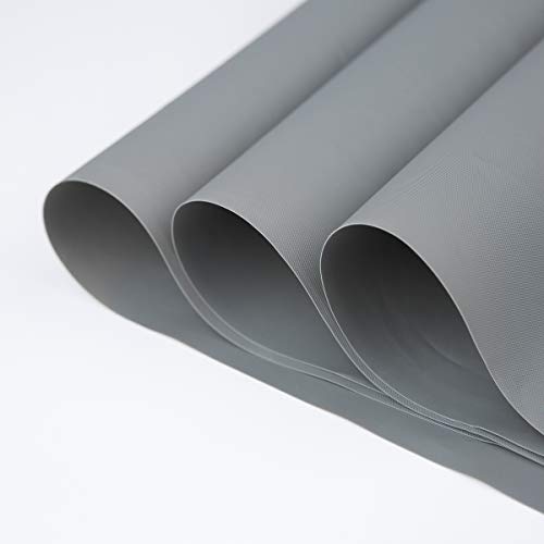 AmazerBath Plastic Shower Curtain, 72 x 84 Inches PEVA Shower Curtain with Heavy Duty Clear Stones and 12 Grommet Holes, Waterproof Thick Bathroom Plastic Shower Curtains-Dark Grey