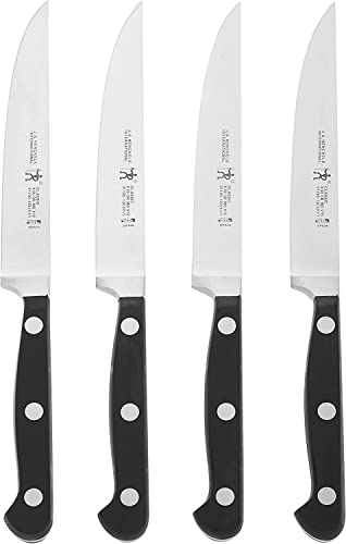 4-Piece Steak Knife Set with Utility Knife - German Stainless Steel