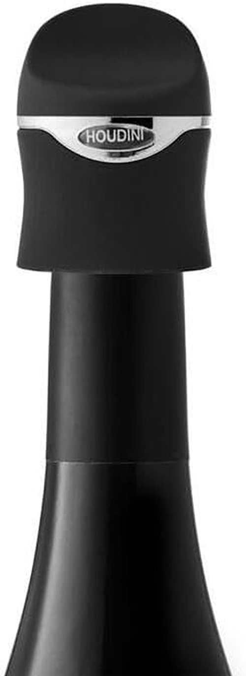 Houdini Stainless Black Champagne Wine Sealer, 1 EA