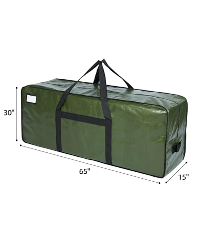 Christmas Tree Storage Bag for 7.5-9 ft Artificial Trees - Green, Without Wheels