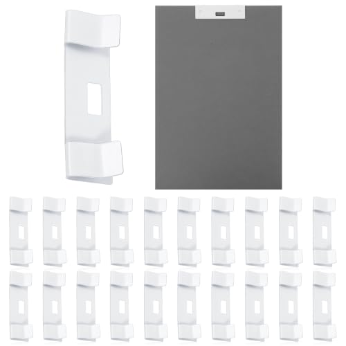 Vertical Blind Repair Clips Kit - 20 White Metal Slats Replacement Parts