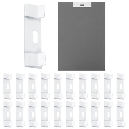 Vertical Blind Repair Clips Kit - 20 White Metal Slats Replacement Parts
