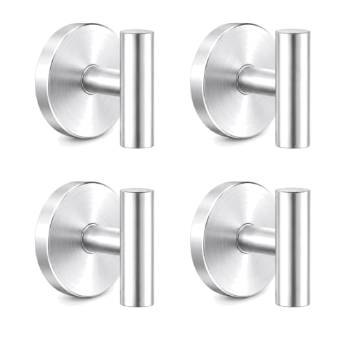 Heavy Duty Suction Cup Hooks for Glass Doors - Silver