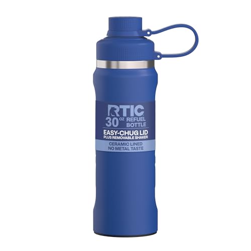 RTIC 30oz Insulated Water Bottle with Protein Shaker - Cobalt