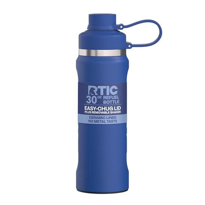 RTIC 30oz Insulated Water Bottle with Protein Shaker - Cobalt