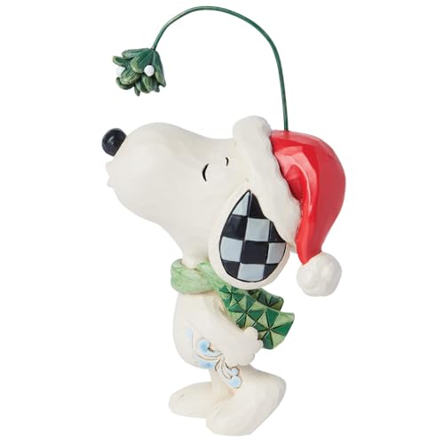 Peanuts Snoopy Mistletoe Figurine - Jim Shore Handcrafted Holiday Decor