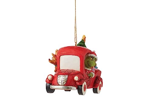 Christmas Hanging Ornament Grinch and Red Truck Decor - Jim Shore Collectible