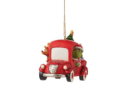 Christmas Hanging Ornament Grinch and Red Truck Decor - Jim Shore Collectible