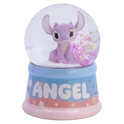 Snow Globe with Stitch Figurine & Angel Variation in Gift Box - Crystal Ball Decor