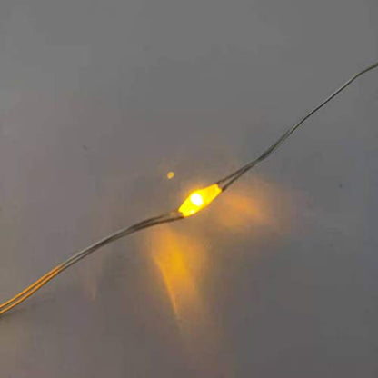 Mini LED Fairy String Lights Yellow Battery Operated 50 LEDs 18ft Indoor Decoration