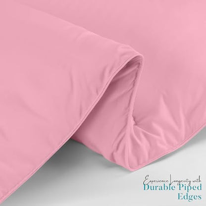 Utopia Bedding Comforter Duvet Insert, Quilted Comforter with Corner Tabs, Box Stitched Down Alternative Comforters Queen Size (Pink, Pack of 4)