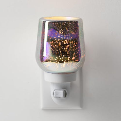 Mini Wax Warmer with Colorful Glow - Plug-In Candle & Scent Diffuser