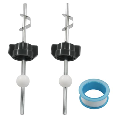 2-Pack Bathroom Sink Pop Up Drain Stopper Assembly - Chrome, 18mm Pivot Ball