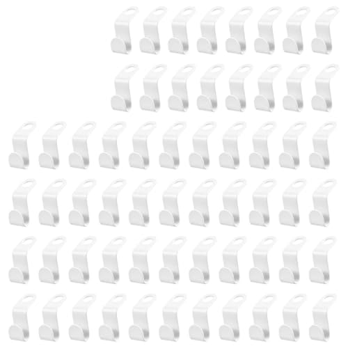 60 Pack Space Saving Hanger Connector Hooks for Closet Organization