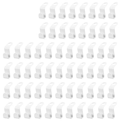 60 Pack Space Saving Hanger Connector Hooks for Closet Organization