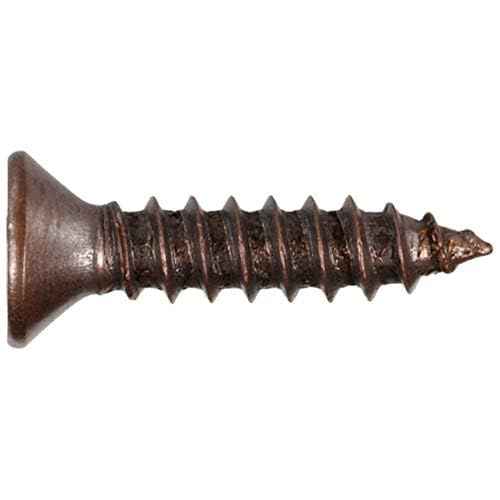 Hillman 2851 6 x 5/8-Inch Flat Head Antique Copper Decorative Sheet Metal Screw, 40-Pack