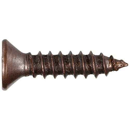 Hillman 2851 6 x 5/8-Inch Flat Head Antique Copper Decorative Sheet Metal Screw, 40-Pack