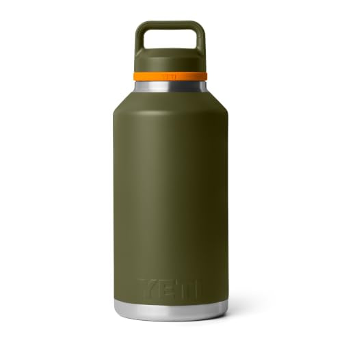 YETI 64 oz Water Bottle with Chug Cap - Olive & King Crab Orange