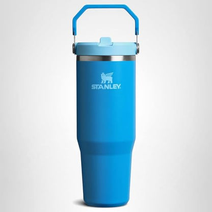 STANLEY IceFlow 2.0 Flip Straw Tumbler with Handle 20 oz | Twist On Lid and Flip Up Straw | Leak Resistant Water Bottle | Insulated Stainless Steel | BPA-Free | Azure