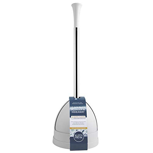 Kleen Freak 23-in. Heavy-duty Toilet Plunger with Twister Caddy 3019000, Versatile Bathroom Accessory Set and Apartment Must-have, Toilet and Plunger for Bathroom with Toilet Caddy