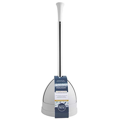 Kleen Freak 23-in. Heavy-duty Toilet Plunger with Twister Caddy 3019000, Versatile Bathroom Accessory Set and Apartment Must-have, Toilet and Plunger for Bathroom with Toilet Caddy