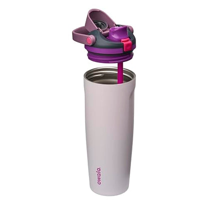 Owala FreeSip Sway Insulated Stainless Steel Water Bottle with Two-Way Spout, Built-In Straw and Bucket Handle, Made for Travel, School, and Sports, 30oz, BPA Free, Leak Proof, Dreamy Field