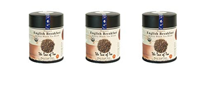 The Tao of Tea, English Breakfast Black Tea, Loose Leaf, 3.5-Ounce Tins (Pack of 3)