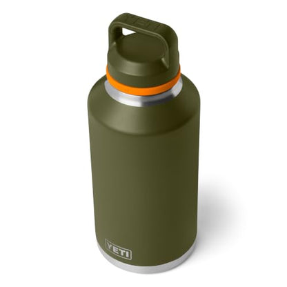 YETI 64 oz Water Bottle with Chug Cap - Olive & King Crab Orange