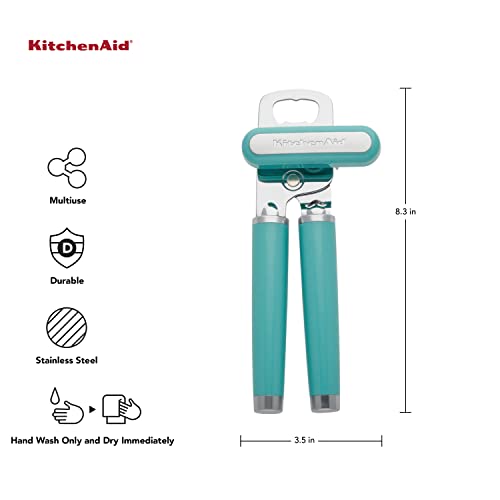 KitchenAid Classic Multifunction Can Opener / Bottle Opener, 8.34-Inch, Aqua Sky