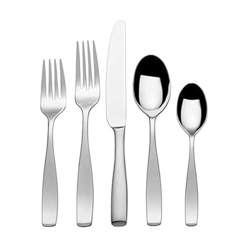 Mikasa Satin Loft 65-Piece Flatware Set Service for 12 - Stainless Steel