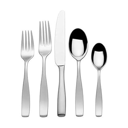 Mikasa Satin Loft 65-Piece Flatware Set Service for 12 - Stainless Steel