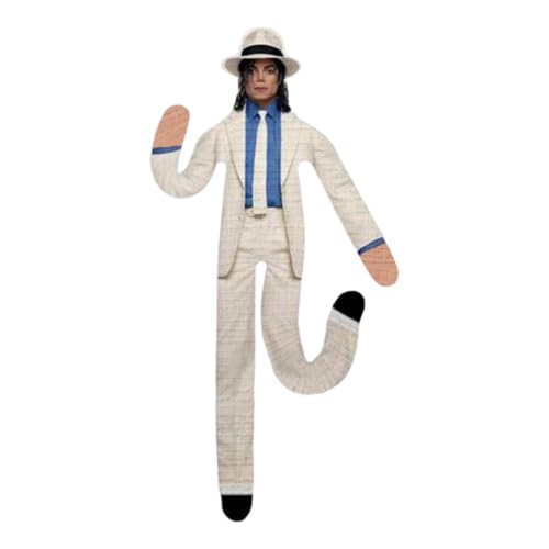 Michael Plush Doll Bendable 28cm Action Figure - Classic Outfit, Music Enthusiast Gift