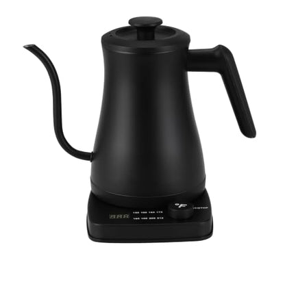 Electric Gooseneck Kettle 1.0L 1500W Stainless Steel Black - Precise Pour-over Coffee & Tea