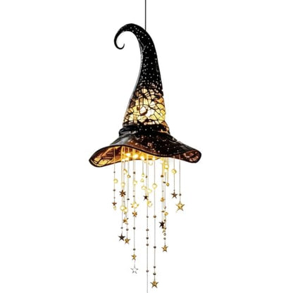 Halloween Witch Hat Hanging Decor Light - 1 PC Spooky Party Ornament