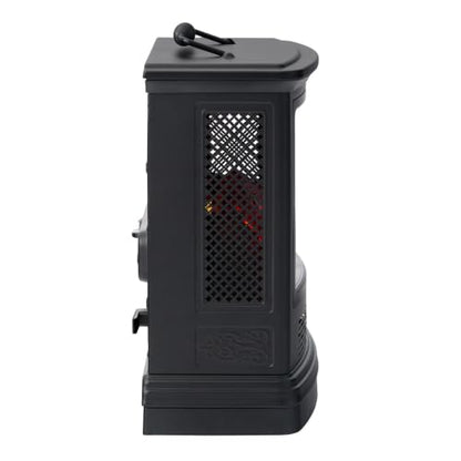 Duraflame Electric Stove Heater with 3D Flame Effect - Black