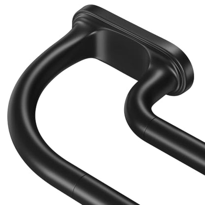 Black Double Curtain Rod 36-120 Inch Adjustable Wrap-Around Window Rods