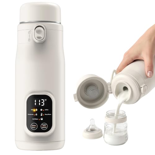 Portable Electric Kettle 17oz with Digital Temp Control for Travel & Home