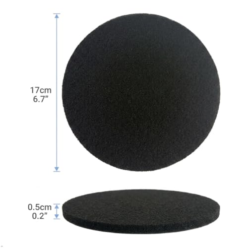 12 Pack 6.7 Inch Charcoal Compost Bin Filters for Odor Control