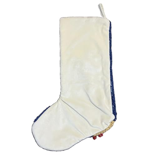 Reindeer Stocking with Ornaments - 20-Inch Indoor Holiday Decor