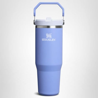 STANLEY IceFlow 2.0 Flip Straw Tumbler with Handle 30 oz | Twist On Lid and Flip Up Straw | Leak Resistant Water Bottle | Insulated Stainless Steel | BPA-Free | Hydrangea