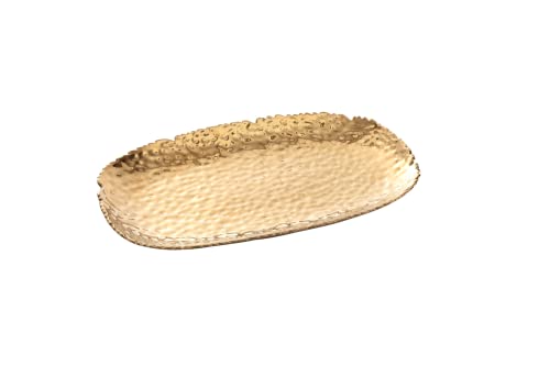 Pampa Bay Golden Millennium 14x9 Inch Serving Platter - Gold Titanium